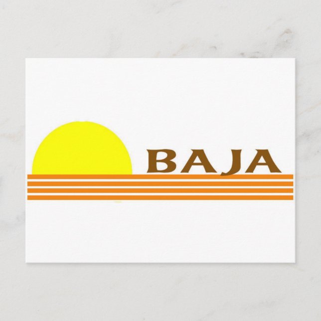Cartão Postal Baja (Frente)