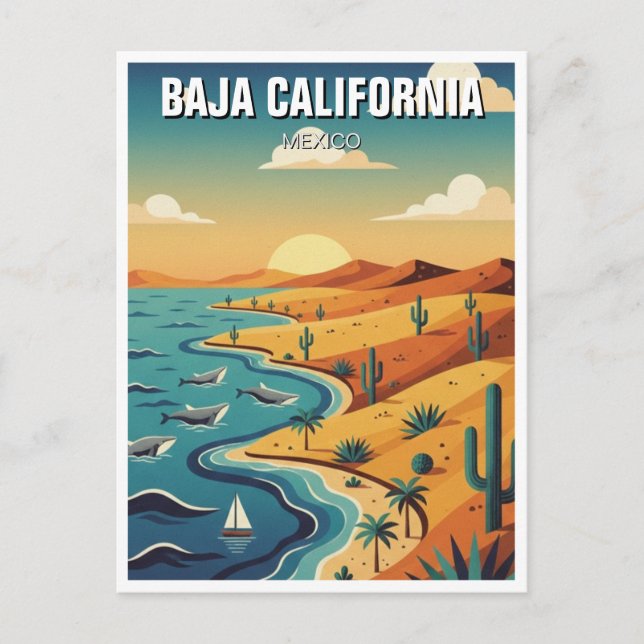 Cartão Postal Baja California (Frente)