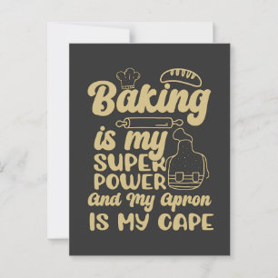 Cartão Postal Baker Baking É O Meu Bolo De Chef De Panificação D