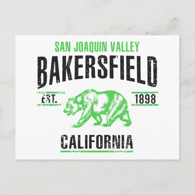 Cartão Postal Bakersfield (Frente)