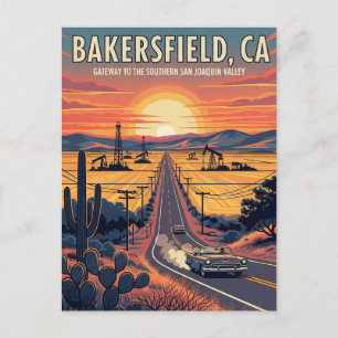 Cartão Postal Bakersfield California Central Valley
