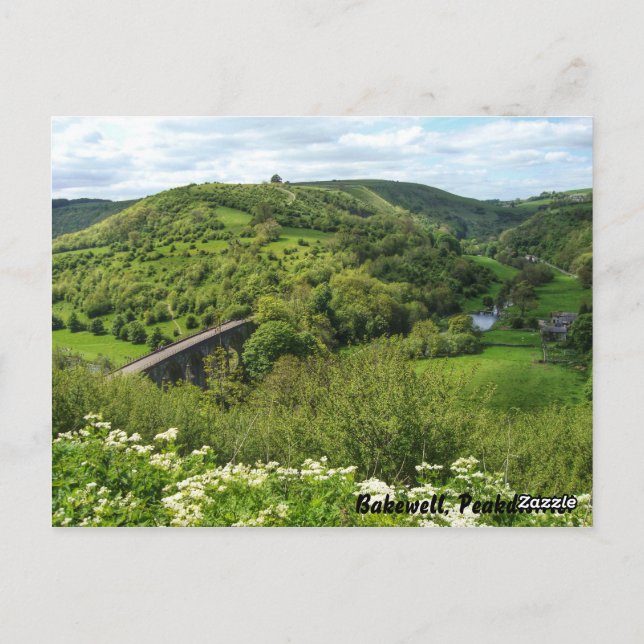 Cartão Postal Bakewell, PeakDistrict (Verso)
