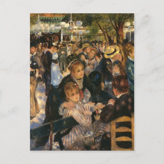 Cartão Postal Bal du de la Galette, de Renoir (1876) (Frente)