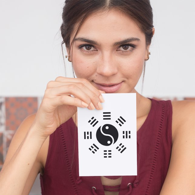 Cartão Postal Balança: Ba Gua, oito trigramas yin yang TCM (Criador carregado)
