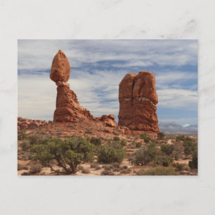 Cartão Postal Balanced Rock in Arches National Park, Moab, Utah