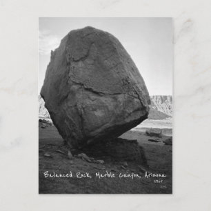 Cartão Postal Balanced Rock, Marble Canyon Arizona EUA 1965