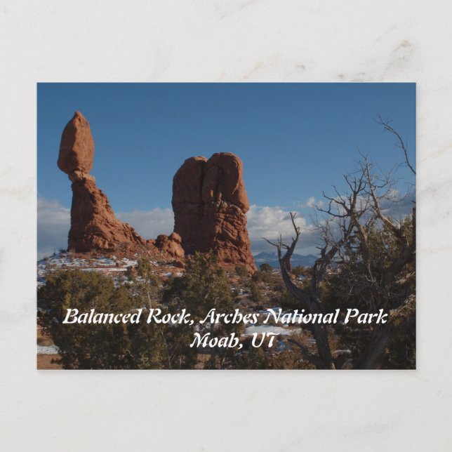 Cartão Postal Balanced Rock, Moab UT (Frente)