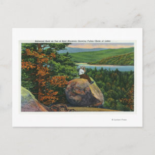 Cartão Postal Balanced Rock View da Cadeia dos Lagos Fulton