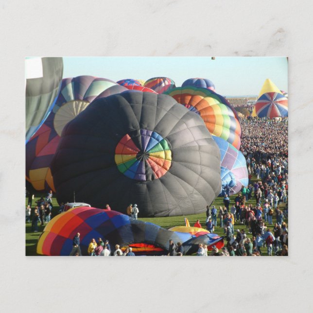 Cartão Postal Balão Albuquerque da Manhã (Frente)