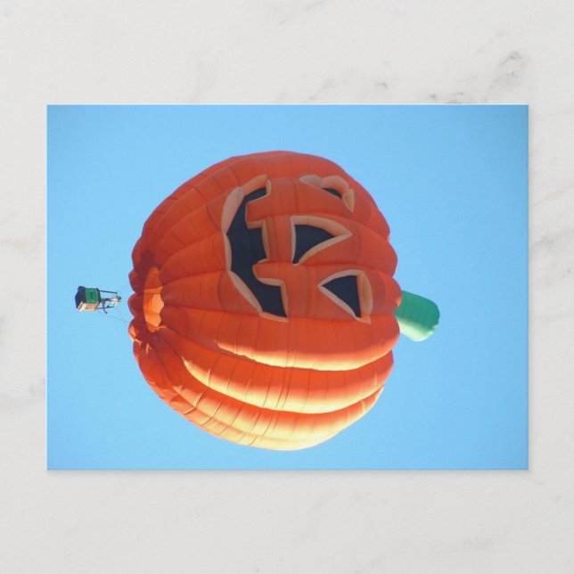 Cartão Postal Balão Autum está perto (Frente)