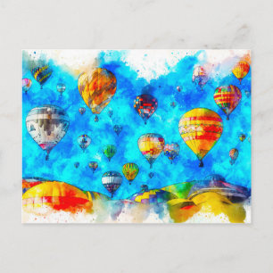 Cartão Postal Balão de ar quente