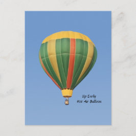 Cartão Postal Balão de Ar Quente Antecipado