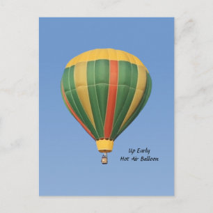 Cartão Postal Balão de Ar Quente Antecipado