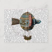 Balão De Ar Quente Com Pé De Cauda