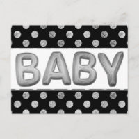 Balão de Bebê | Chuveiro de Prata Unisex ou Revela