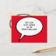 Cartão Postal balão de fala de desenho personalizado (Frente/Verso In Situ)
