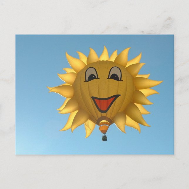 Cartão Postal Balão ensolarado (Frente)