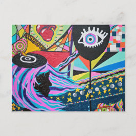 Cartão Postal Balão Negro