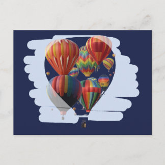Cartão Postal Balão Num Balão