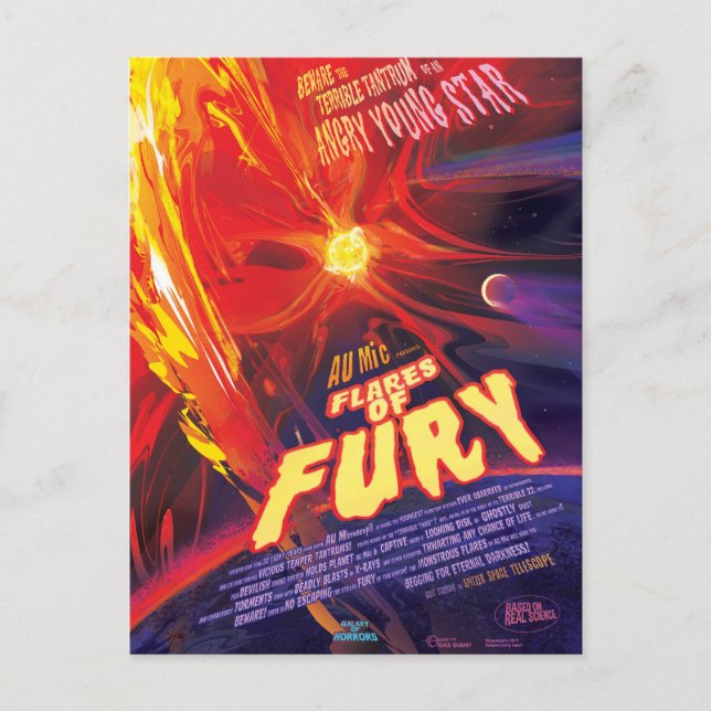 Cartão Postal Balas De Poster De Fury, Au Microscopii. (Frente)
