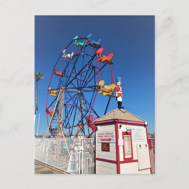 Cartão Postal Balboa Fund Zone, Newport Beach, Califórnia (Frente)