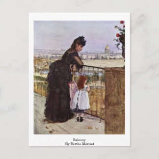 Cartão Postal Balcony Por Berthe Morisot