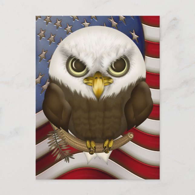 Cartão Postal Baldwin, A Águia Bálida (Frente)