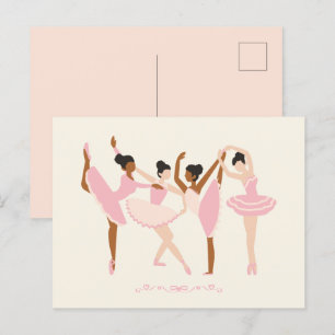 Cartão Postal Balé Ballerina