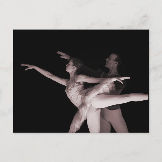 Cartão Postal Balé - Dance Partners 2 - Red (Frente)