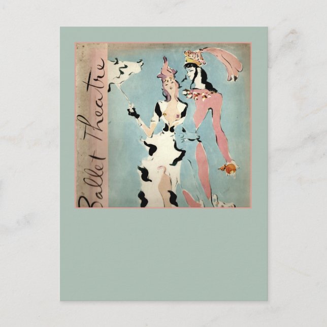 Cartão Postal Balé e Teatro (Frente)