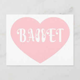 Cartão Postal Balé Love Dance Personalize Ctomizeus
