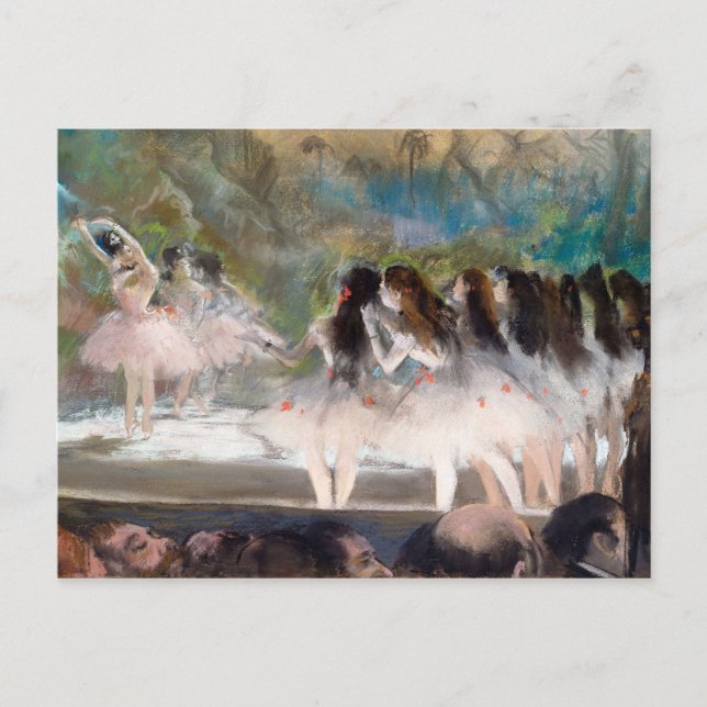 Cartão Postal Balé na Ópera de Paris por Edgar Degas (Frente)