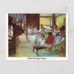 Cartão Postal Balé Por Edgar Degas