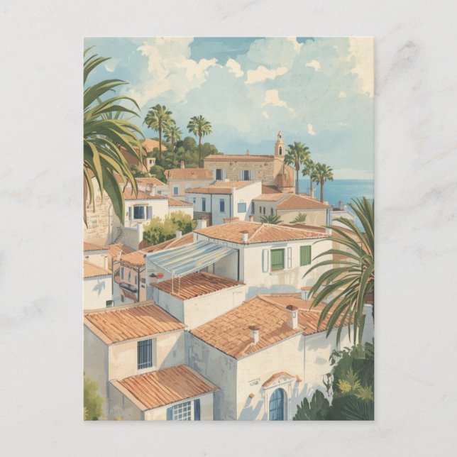 Cartão Postal Balearic Islands Vintage French Travel (Frente)