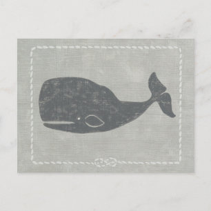 Cartão Postal Baleia de Cinzas náuticas