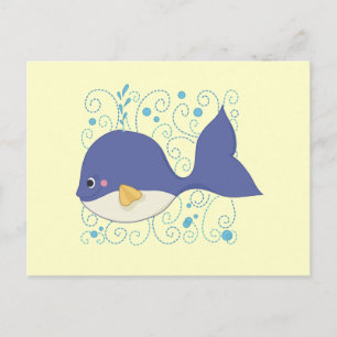 Cartão Postal Baleia de T-shirts e presentes