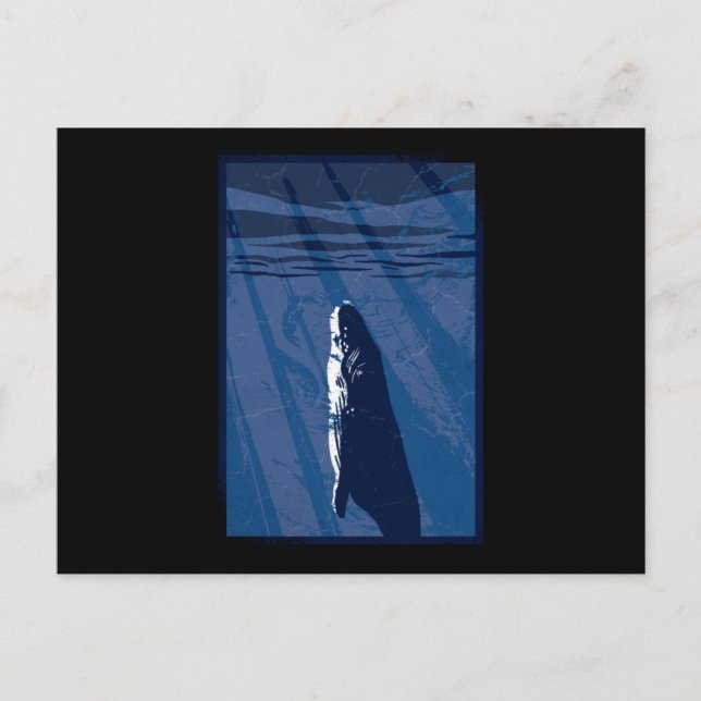 Cartão Postal Baleia-do-mar (Frente)