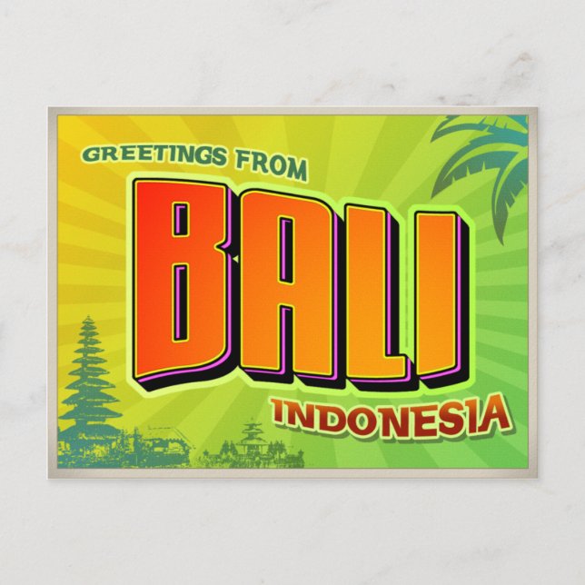 CARTÃO POSTAL BALI (Frente)