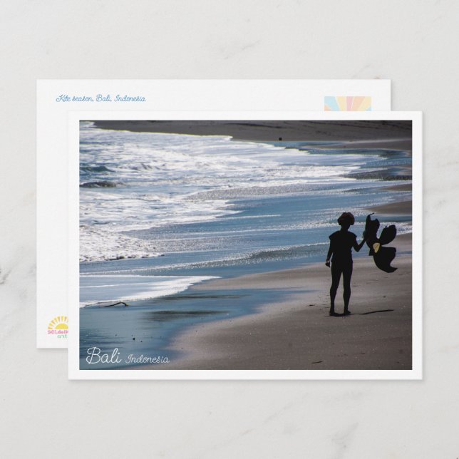 Cartão Postal Bali Beach Kite Festival – Travel Postcard (Frente/Verso)