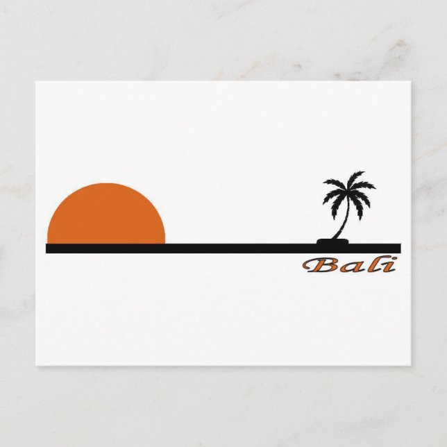 Cartão Postal Bali, Indonésia (Frente)