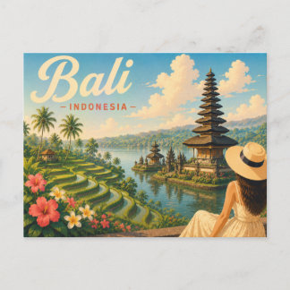 Cartão Postal Bali, Indonésia - A Senhora do Chapéu Viagens 