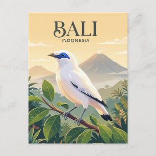 Cartão Postal Bali Myna, Bali Indonésia