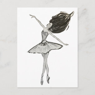 Cartão Postal Ballerina