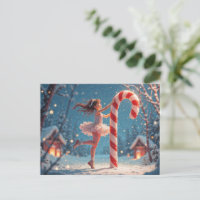 Ballerina Anime Girl & Candy Cane Christmas