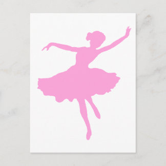 Cartão Postal Ballerina dança a rosa