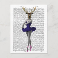 Ballerina Deer em Azul
