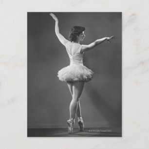 Cartão Postal Ballerina em Tutu