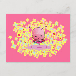 Cartão postal Ballerina Ladybug