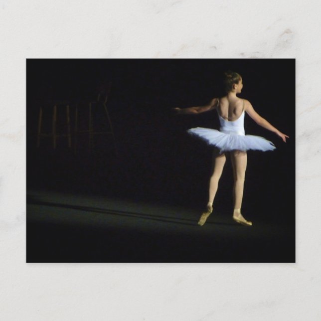 Cartão postal Ballerina - paisagem (Frente)