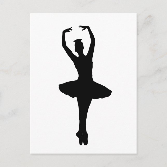 Cartão Postal BALLERINA PIROUETTE EN POINTE (Dançador de Balés)  (Frente)